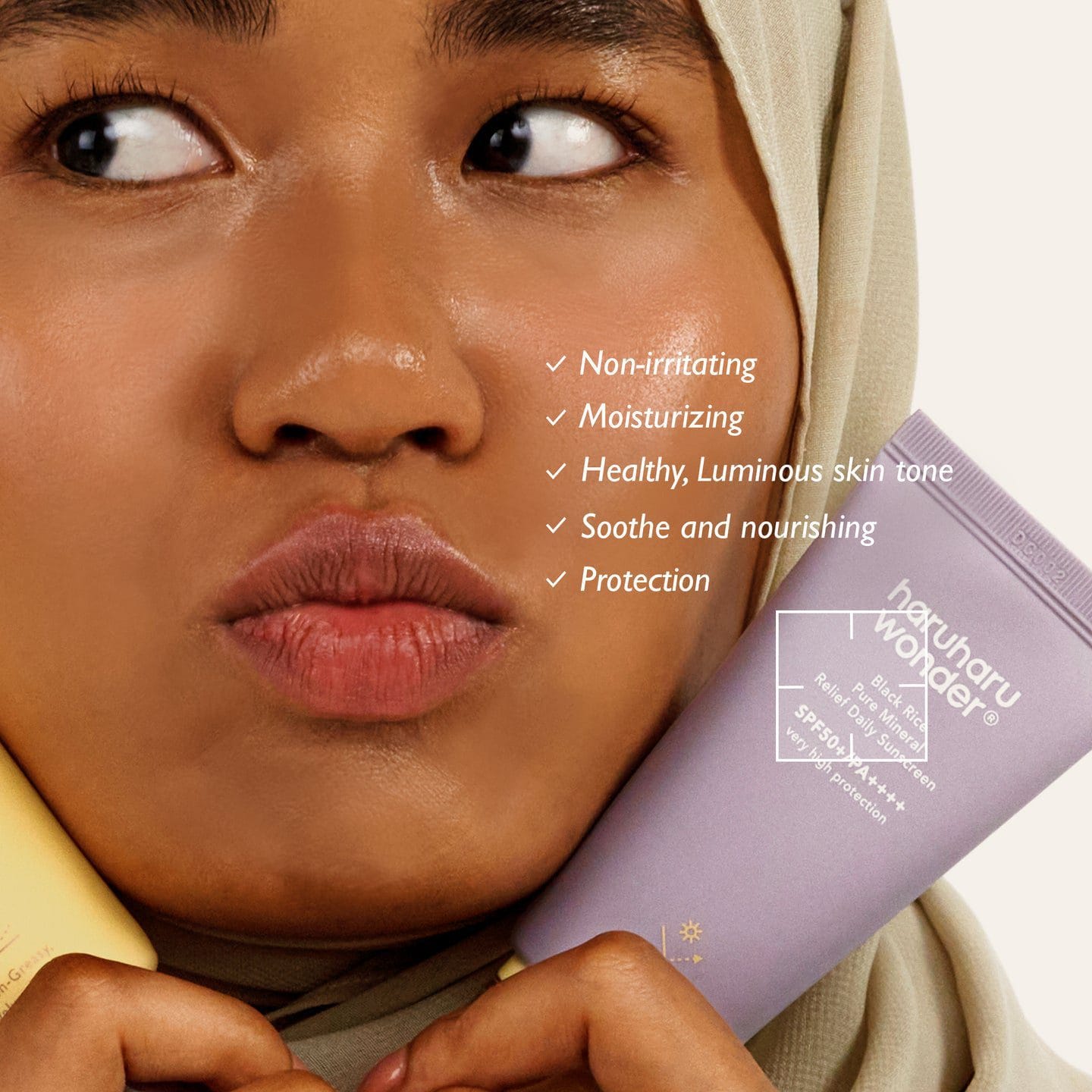 Haruharu Wonder Black Rice Pure Mineral Sunscreen SPF50+ PA++++ 50ml - Simpli Cosmetics Kenya haruharu wonder black rice pure mineral sunscreen spf50+ pa++++ 50ml