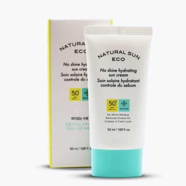 The Face Shop NaturalSun Eco No Shine Hydrating Sun Cream SPF50+ PA++++ 50ml - Simpli Cosmetics Kenya The Face Shop NaturalSun Eco No Shine Hydrating Sun Cream SPF50+ PA++++ 50ml - Image 4
