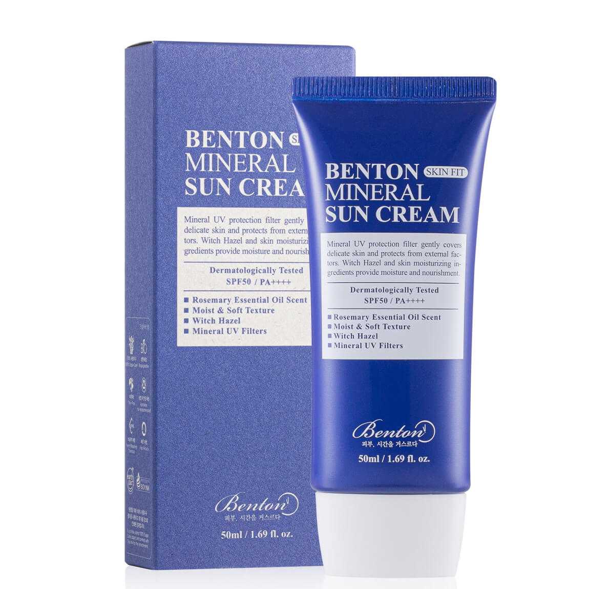 Benton Skin Fit Mineral Sun Cream SPF50+ 50ml - Simpli Cosmetics Kenya Benton Skin Fit Mineral Sun Cream SPF50+ 50ml