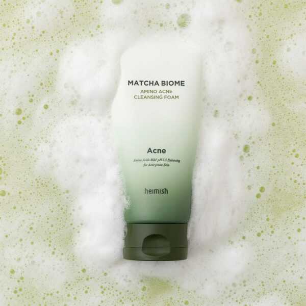 Heimish Matcha Biome Amino Acne Cleansing Foam 150g - Simpli Cosmetics Kenya Heimish Matcha Biome Amino Acne Cleansing Foam 150g - Image 4