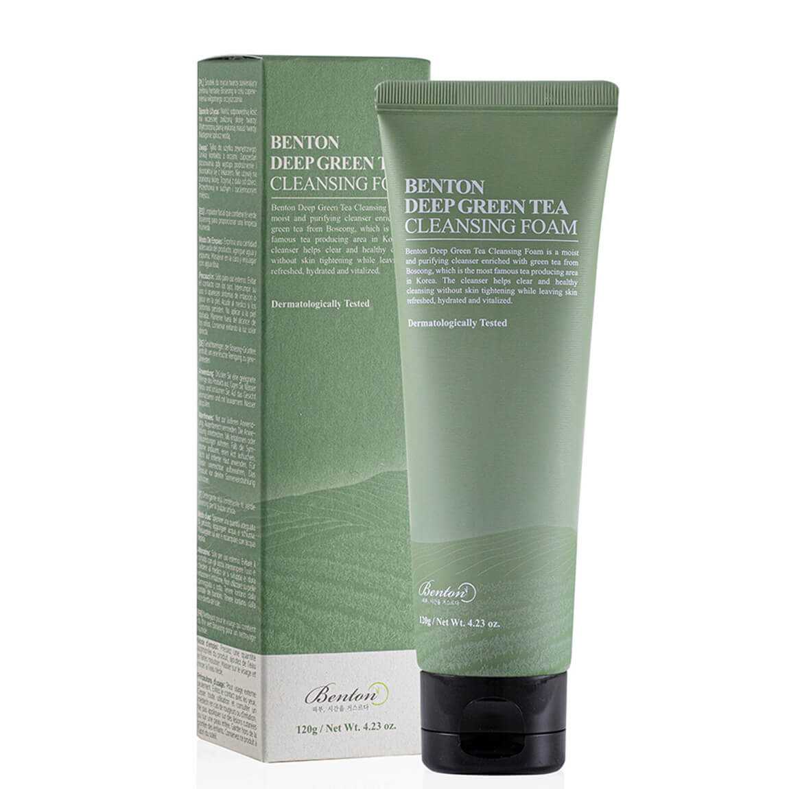 Benton Deep Green Tea Cleansing Foam 120g - Simpli Cosmetics Kenya Benton Deep Green Tea Cleansing Foam 120g