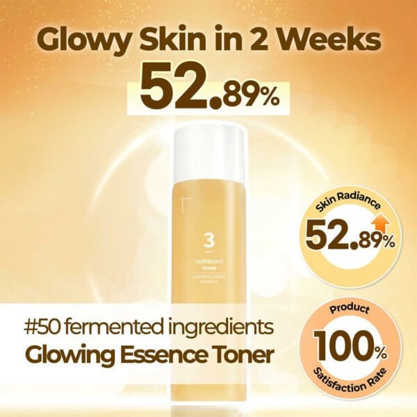 Numbuzin No.3 Super Glowing Essence Toner 200ml - Simpli Cosmetics Kenya Numbuzin No.3 Super Glowing Essence Toner 200ml - Image 3