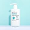 APLB Glutathione Niacinamide Body Lotion 300 ml pump bottle on a blue background