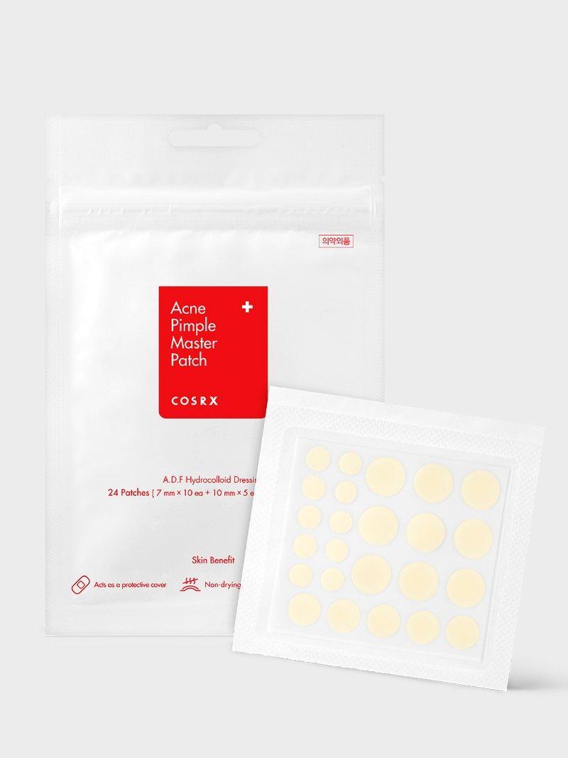 COSRX Acne Pimple Master Patch 24-patch pack with hydrocolloid patch sheet