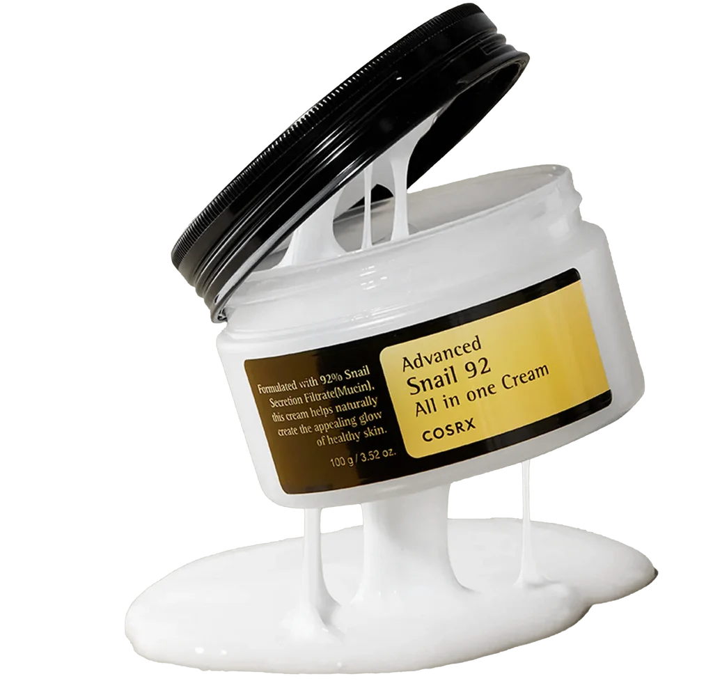 COSRX Advanced Snail 92 All in One Cream 100 g open jar with cream texture