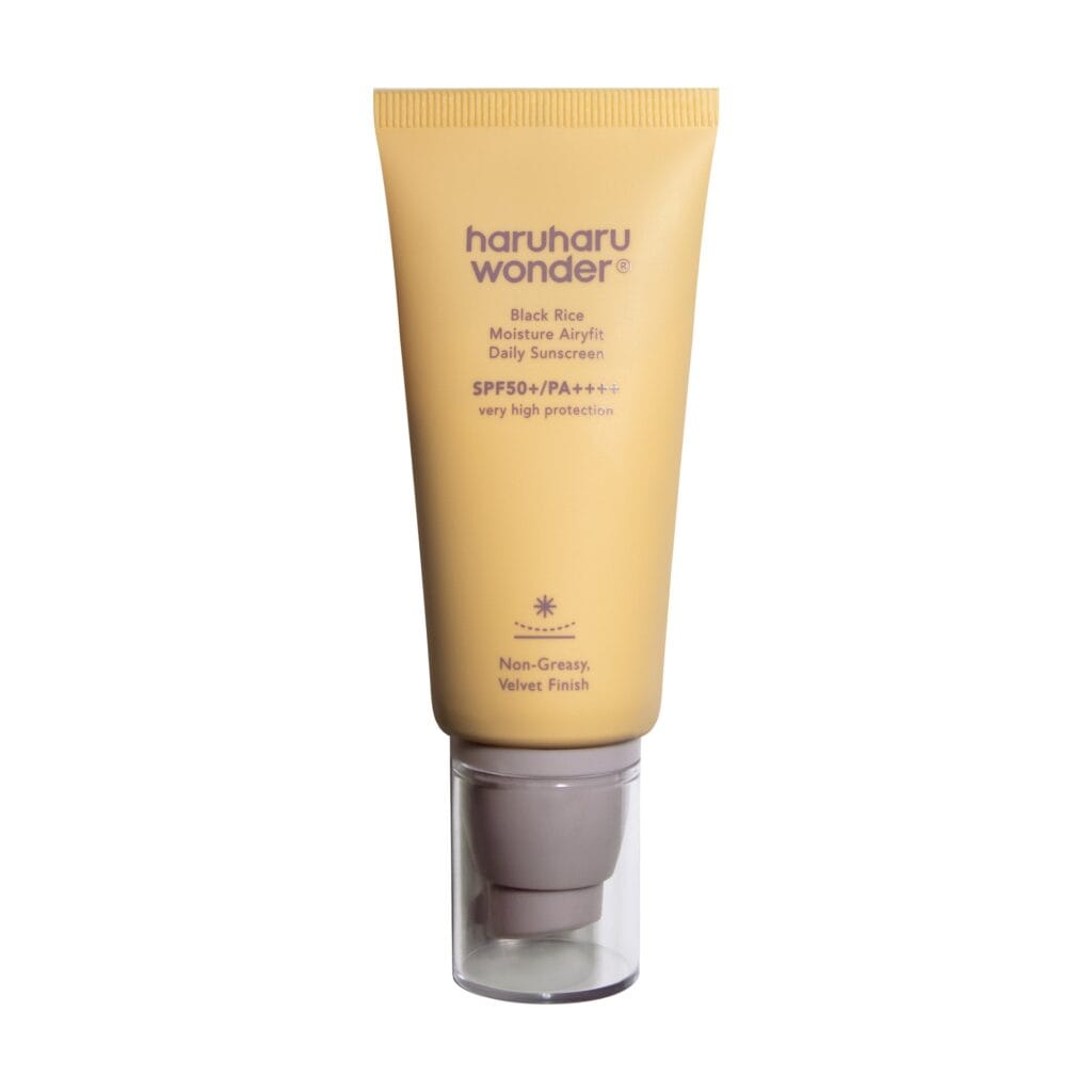 Haruharu Wonder Black Rice Moisture Airyfit Sunscreen SPF50+ PA++++ 50 ml tube