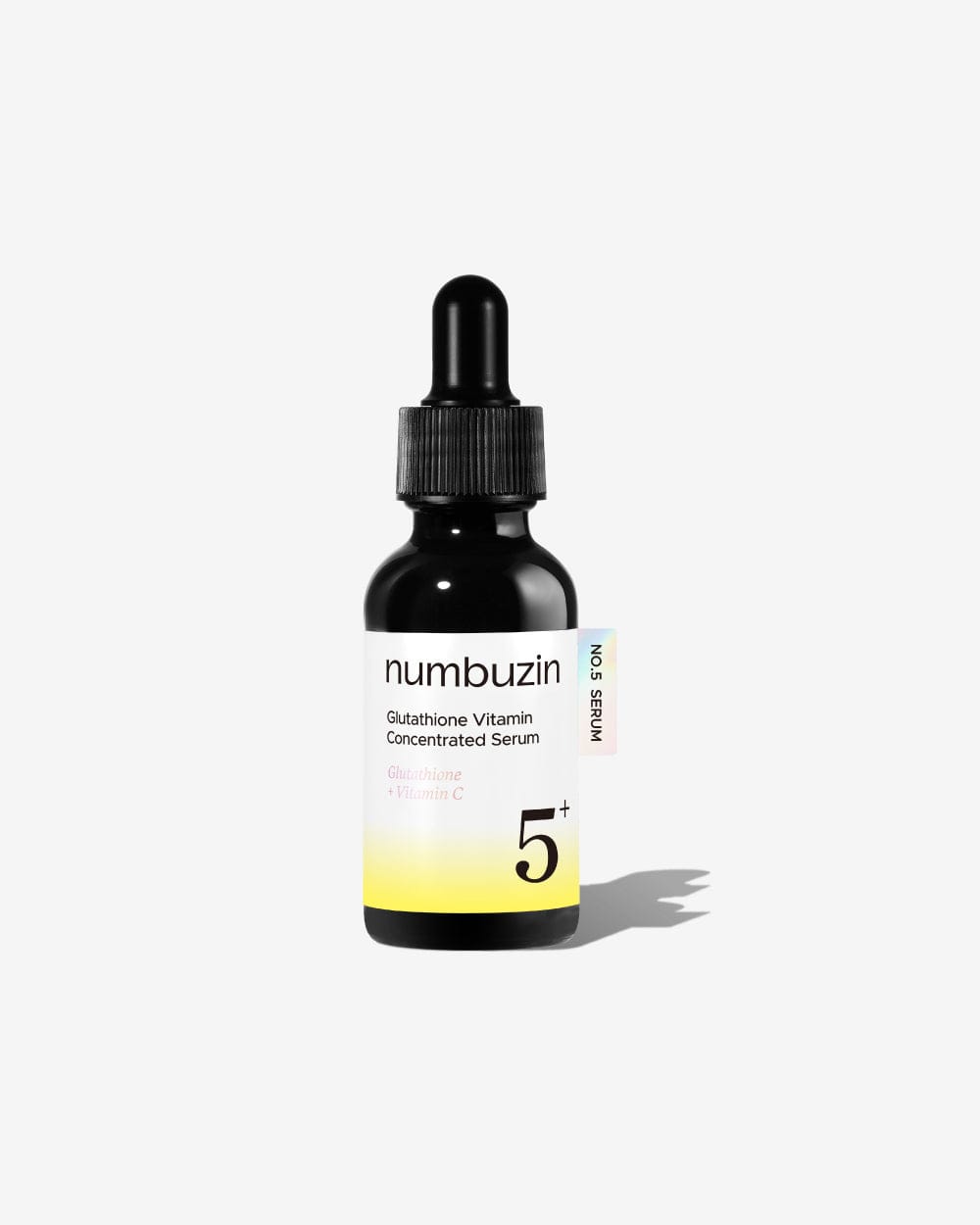 numbuzin No.5+ Glutathione Vitamin Concentrated Serum 30 ml black dropper bottle