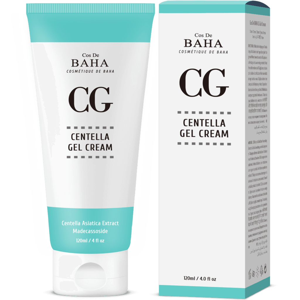 Cos De BAHA CG Centella Gel Cream 120 ml tube with current packaging