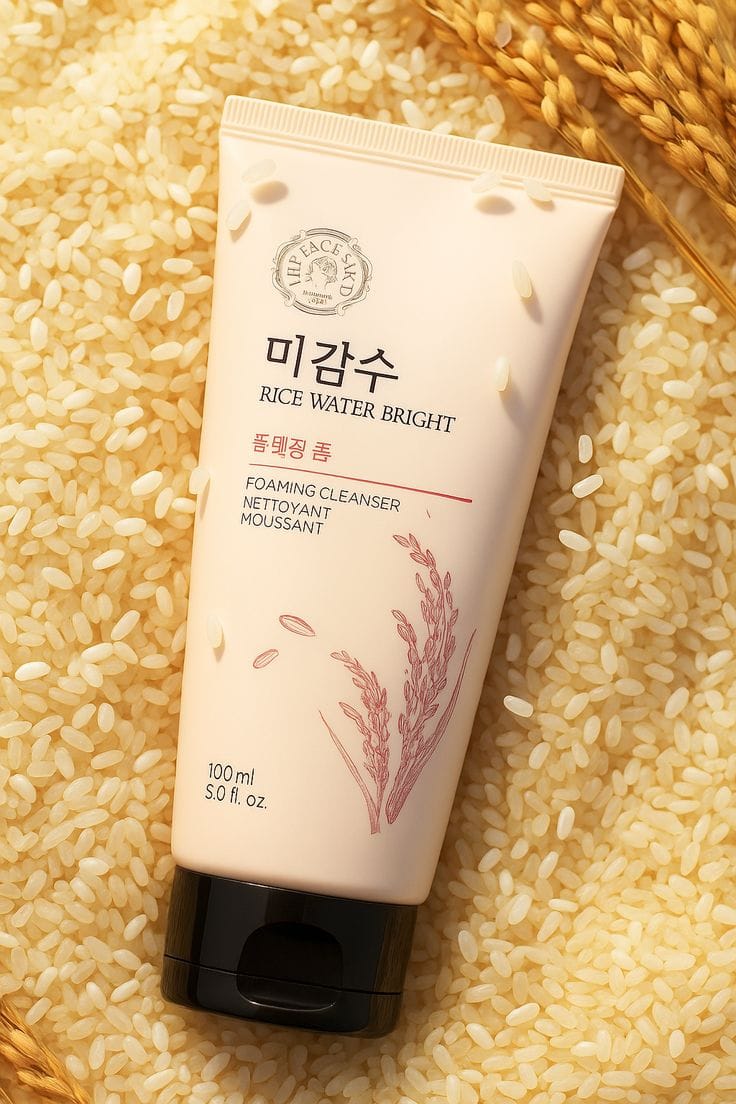 The Face Shop Rice Water Bright Foaming Cleanser 150ml - Simpli Cosmetics Kenya The Face Shop Rice Water Bright Foaming Cleanser 150ml - Image 5