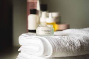 Beginner Korean skincare routine in Kenya with cleanser serum moisturiser and sunscreen